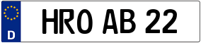 Trailer License Plate